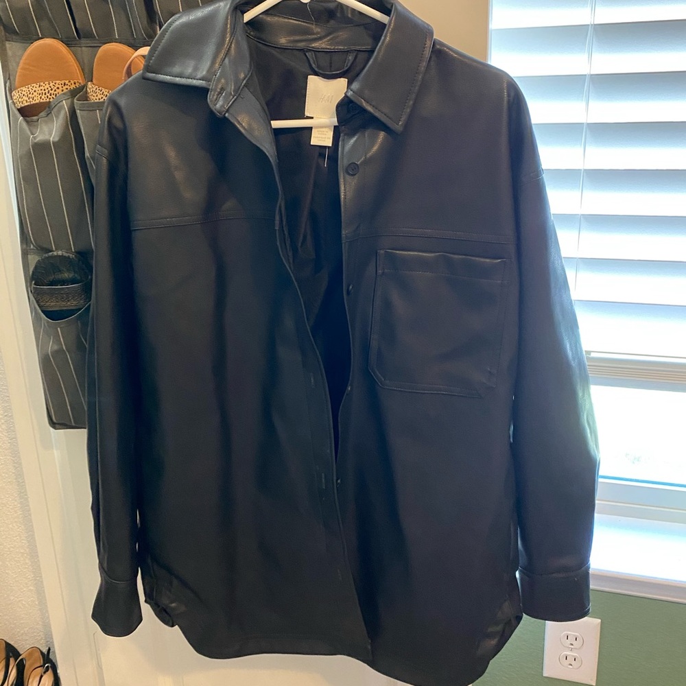 H&M leather jacket